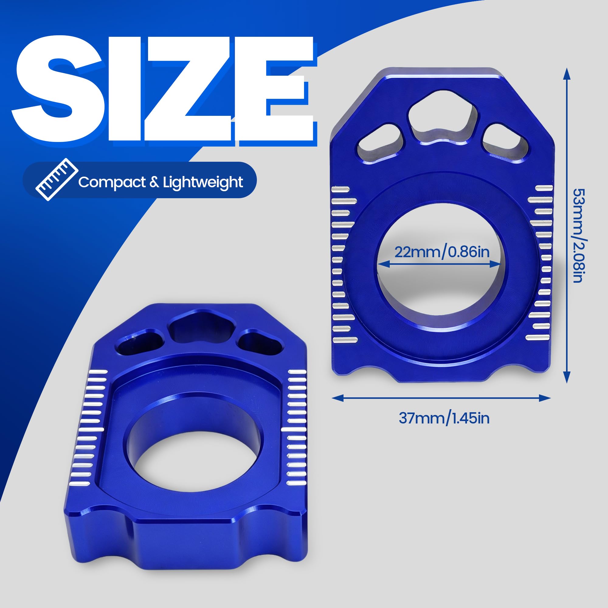 Amazon.com: JFG RACING Dirt Bike Rear Axle Block for YZ125/YZ250